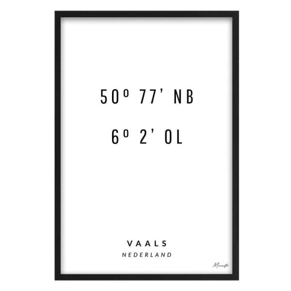 Coördinaten Vaals