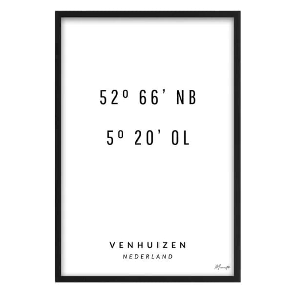 Coördinaten Venhuizen