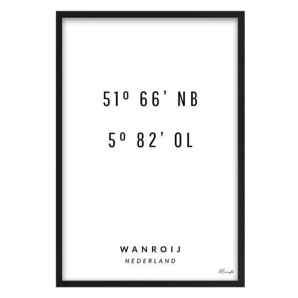 Coördinaten Wanroij