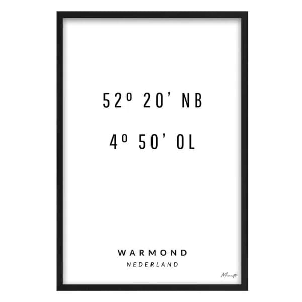 Coördinaten Warmond