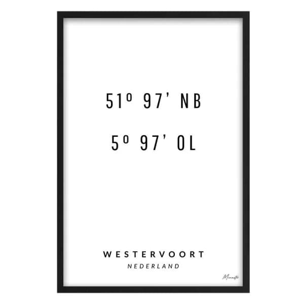 Coördinaten Westervoort