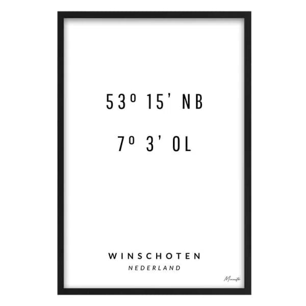 Coördinaten Winschoten