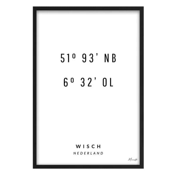 Coördinaten Wisch