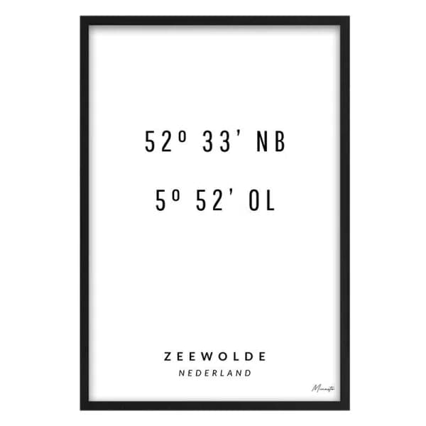 Coördinaten Zeewolde