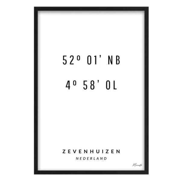 Coördinaten Zevenhuizen