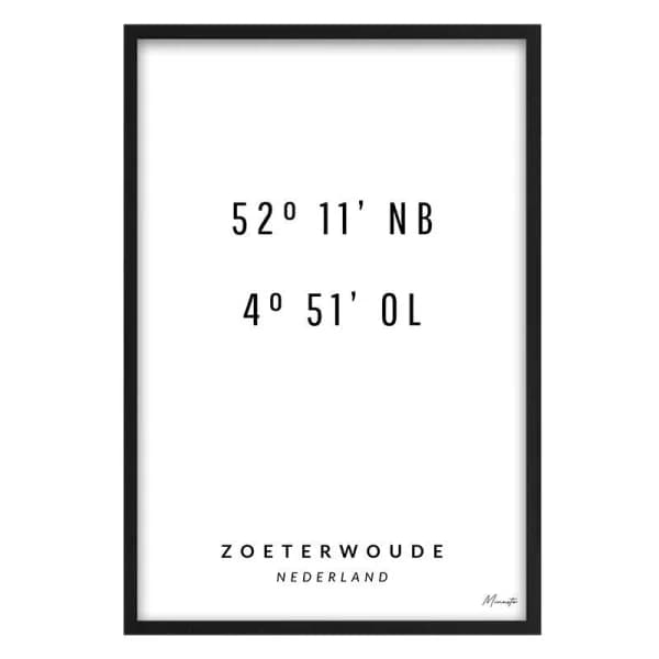 Coördinaten Zoeterwoude
