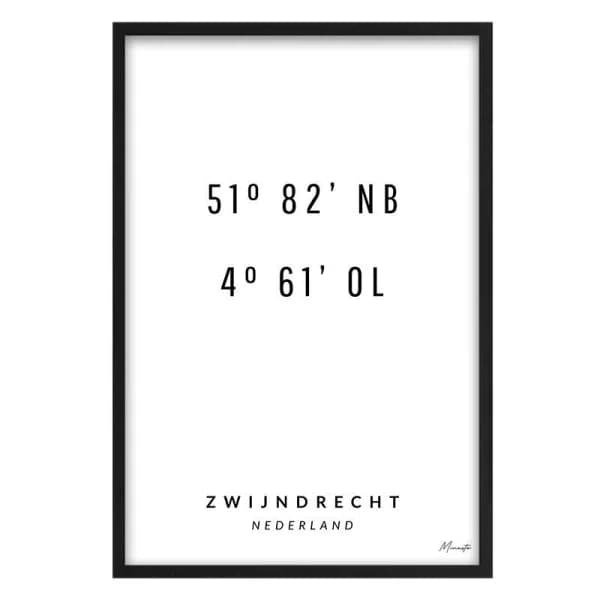 Coördinaten Zwijndrecht