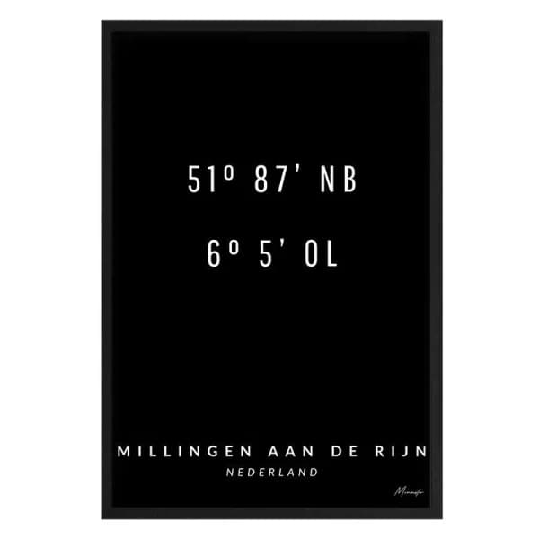 Coördinaten Millingen aan de Rijn