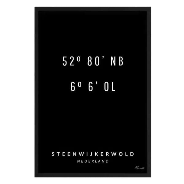 Coördinaten Steenwijkerwold