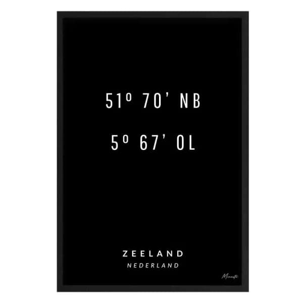 Coördinaten Zeeland
