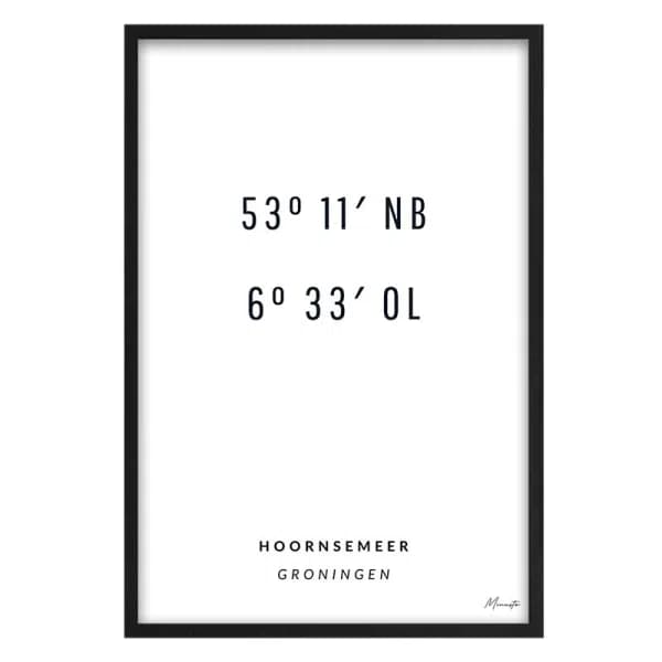 Coördinaten Hoornsemeer