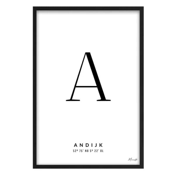 Letter A Andijk