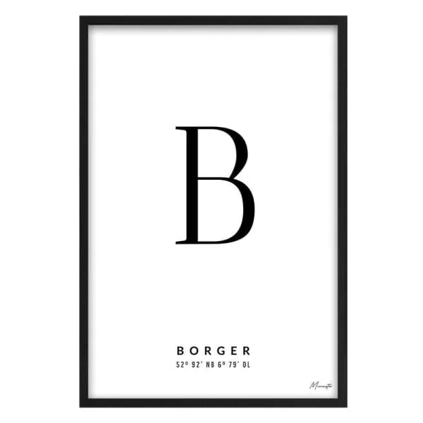 Letter B Borger