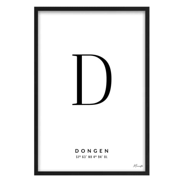 Letter D Dongen