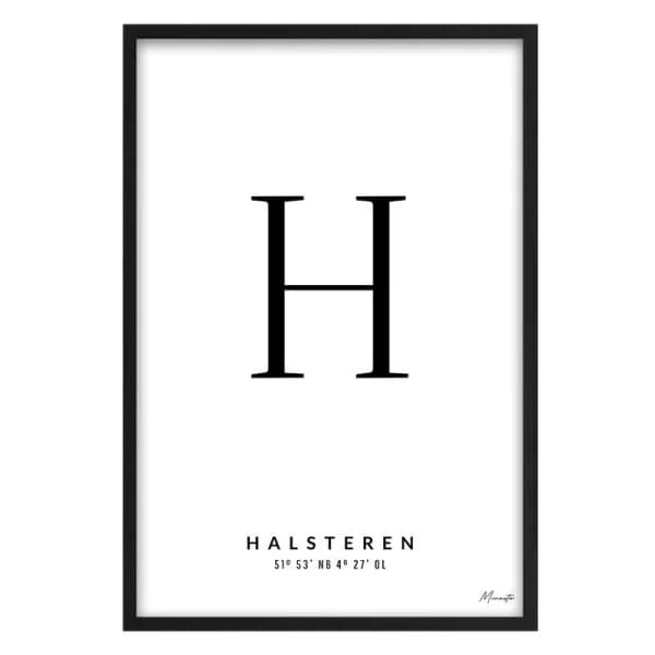 Letter H Halsteren