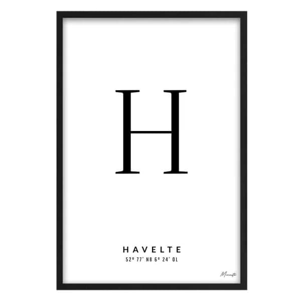 Letter H Havelte