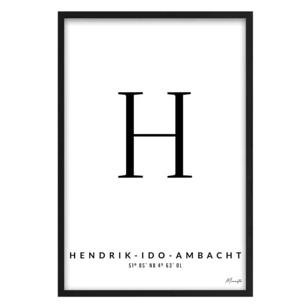 Letter H Hendrik-Ido-Ambacht