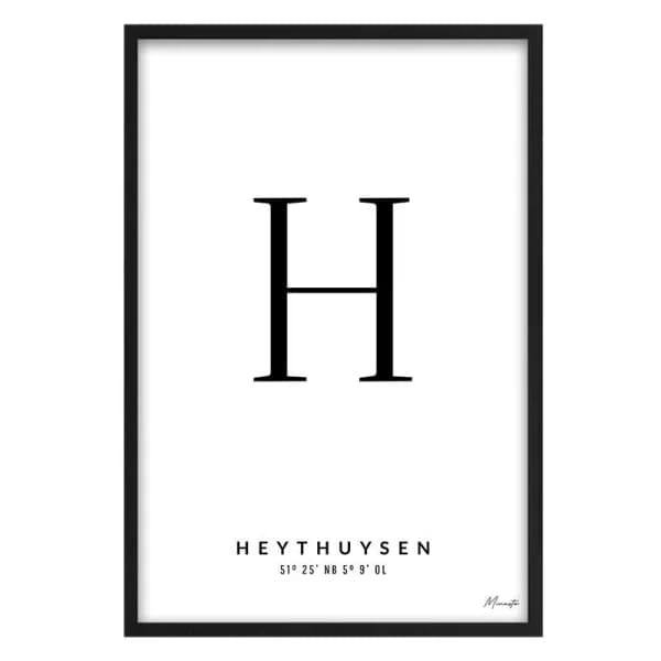 Letter H Heythuysen