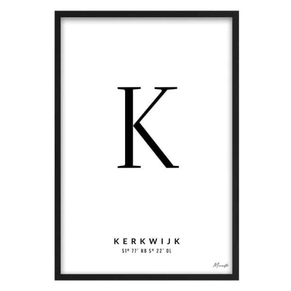 Letter K Kerkwijk