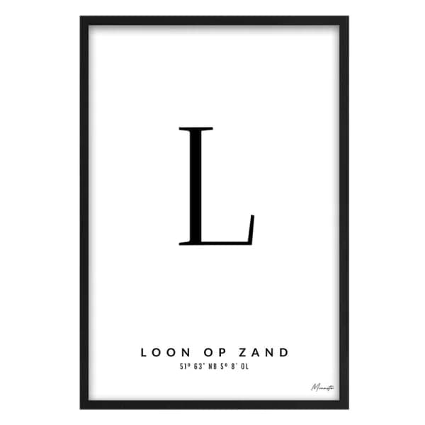 Letter L Loon op Zand