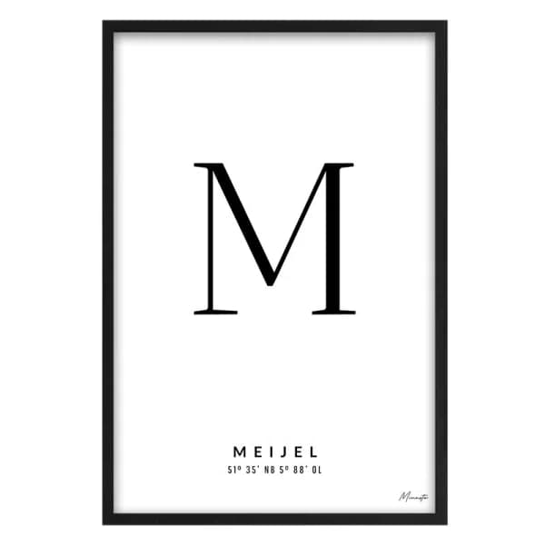 Letter M Meijel
