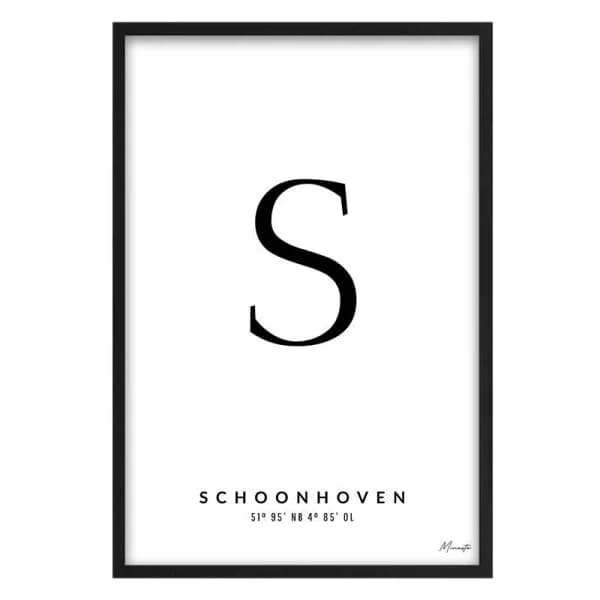 Letter S Schoonhoven