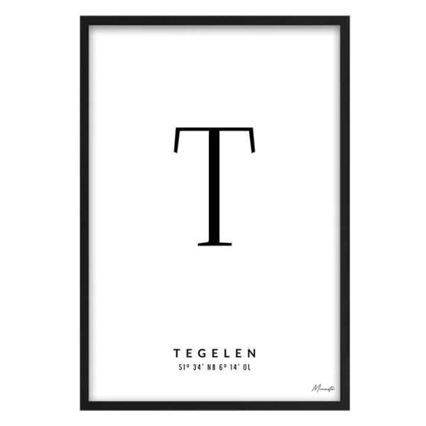Letter T Tegelen