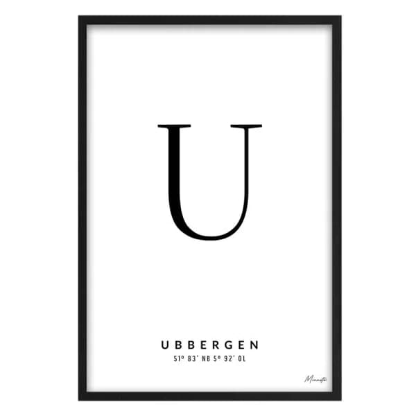 Letter U Ubbergen