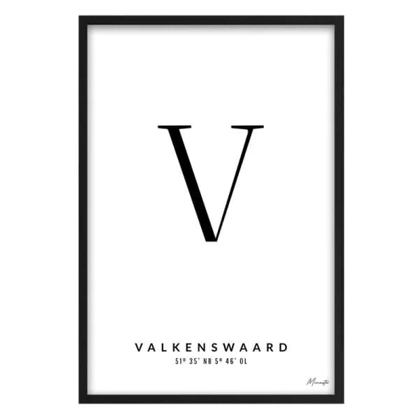 Letter V Valkenswaard