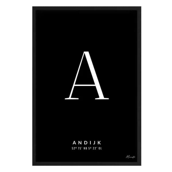 Letter A Andijk