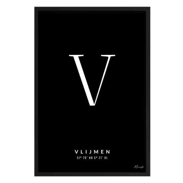 Letter V Vlijmen