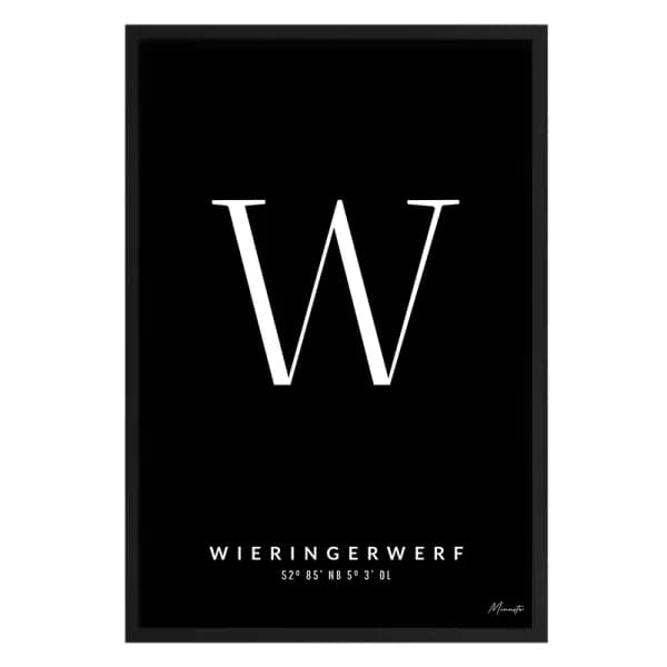 Letter W Wieringerwerf