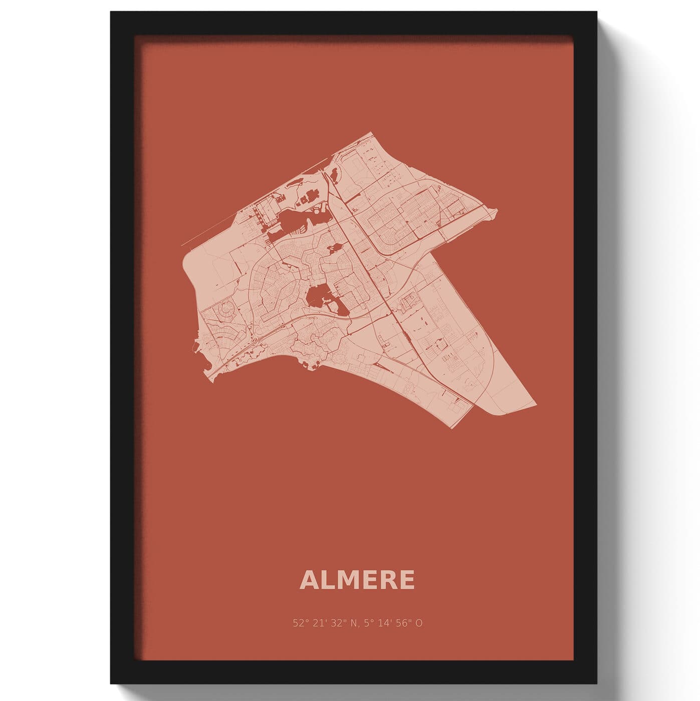 Poster Almere - Rood