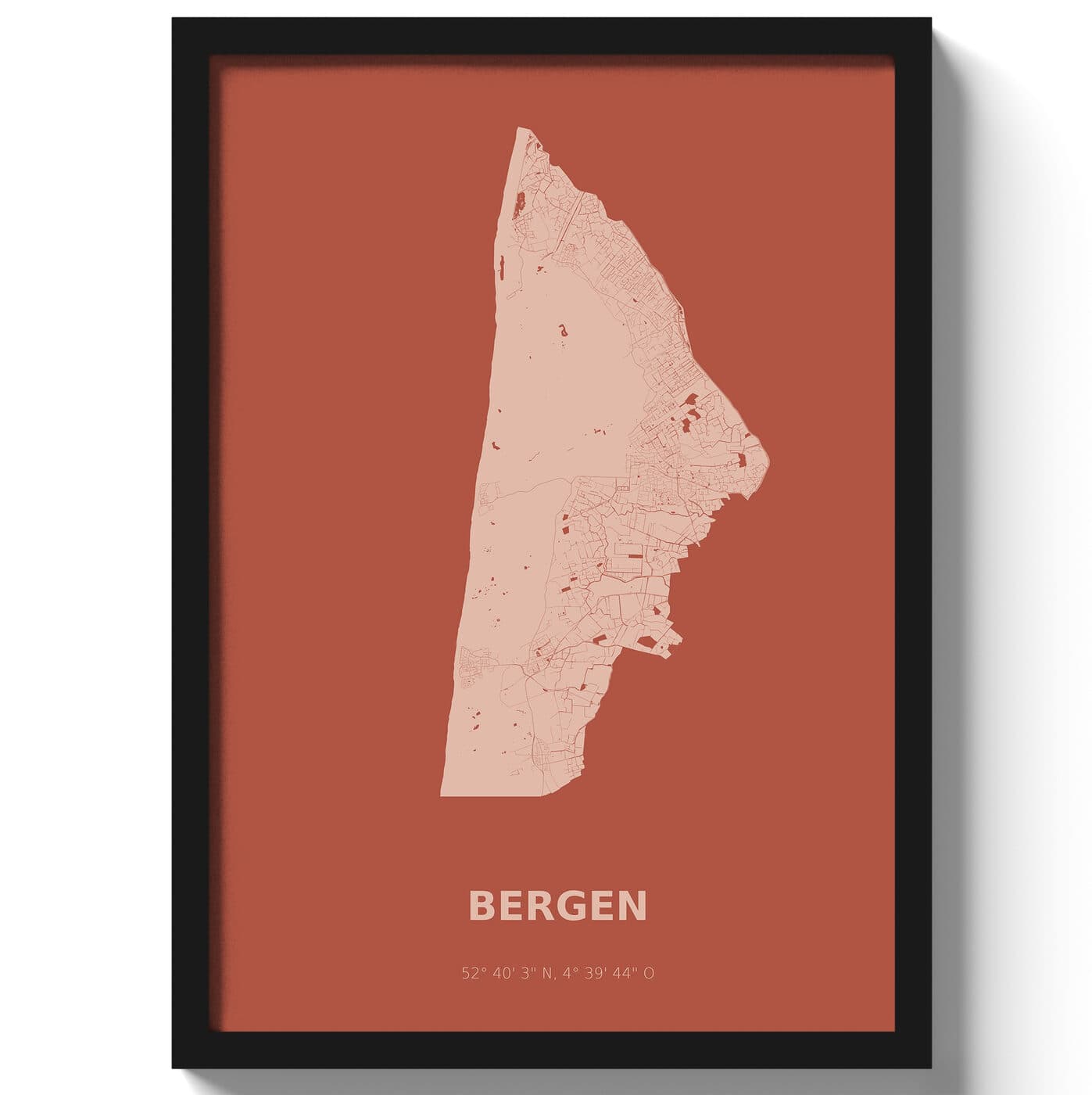 Poster Bergen - Rood