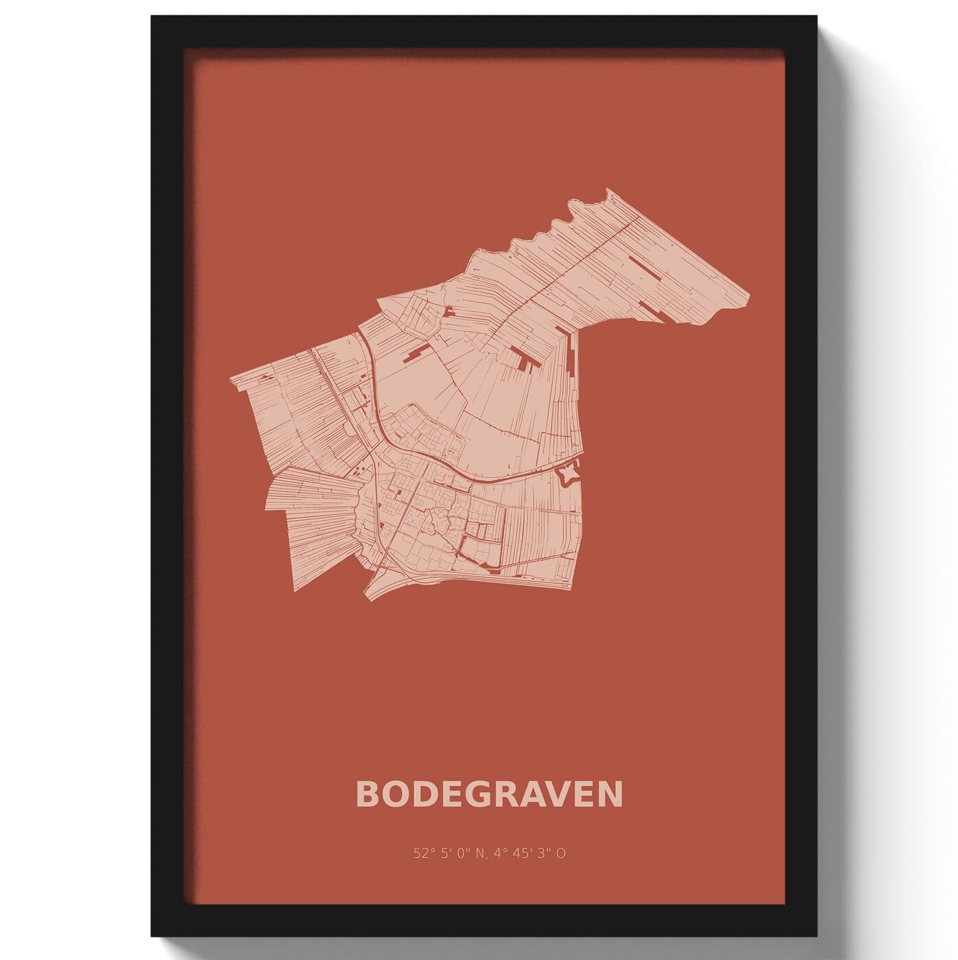 Poster Bodegraven - Rood