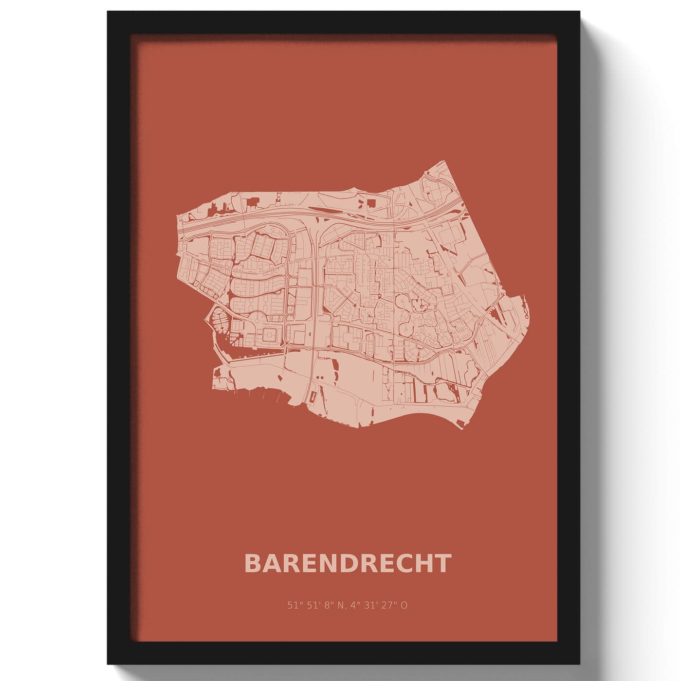 Poster Barendrecht - Rood