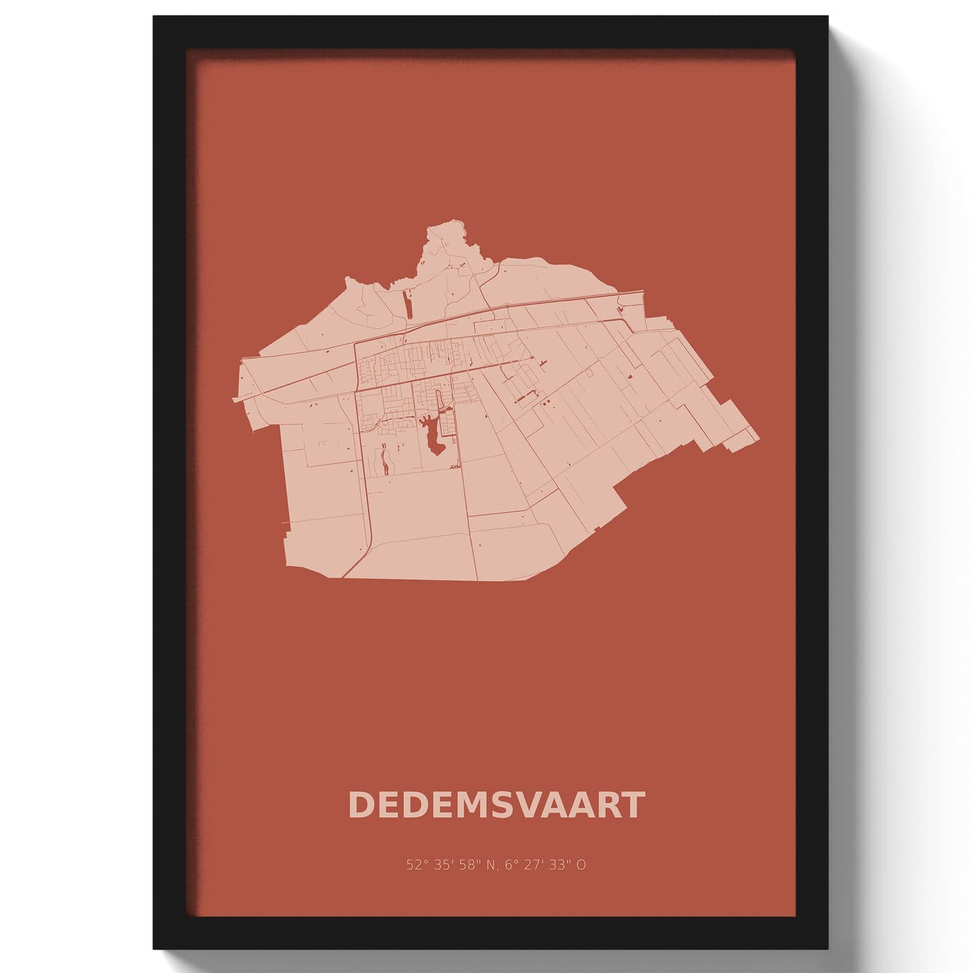 Poster Dedemsvaart - Rood
