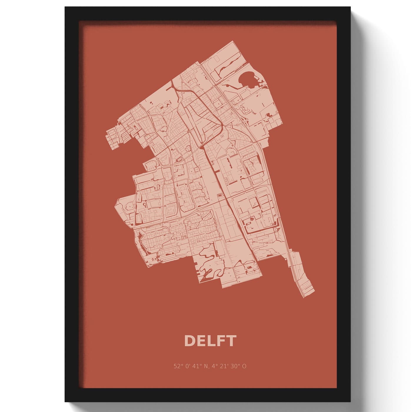 Poster Delft - Rood