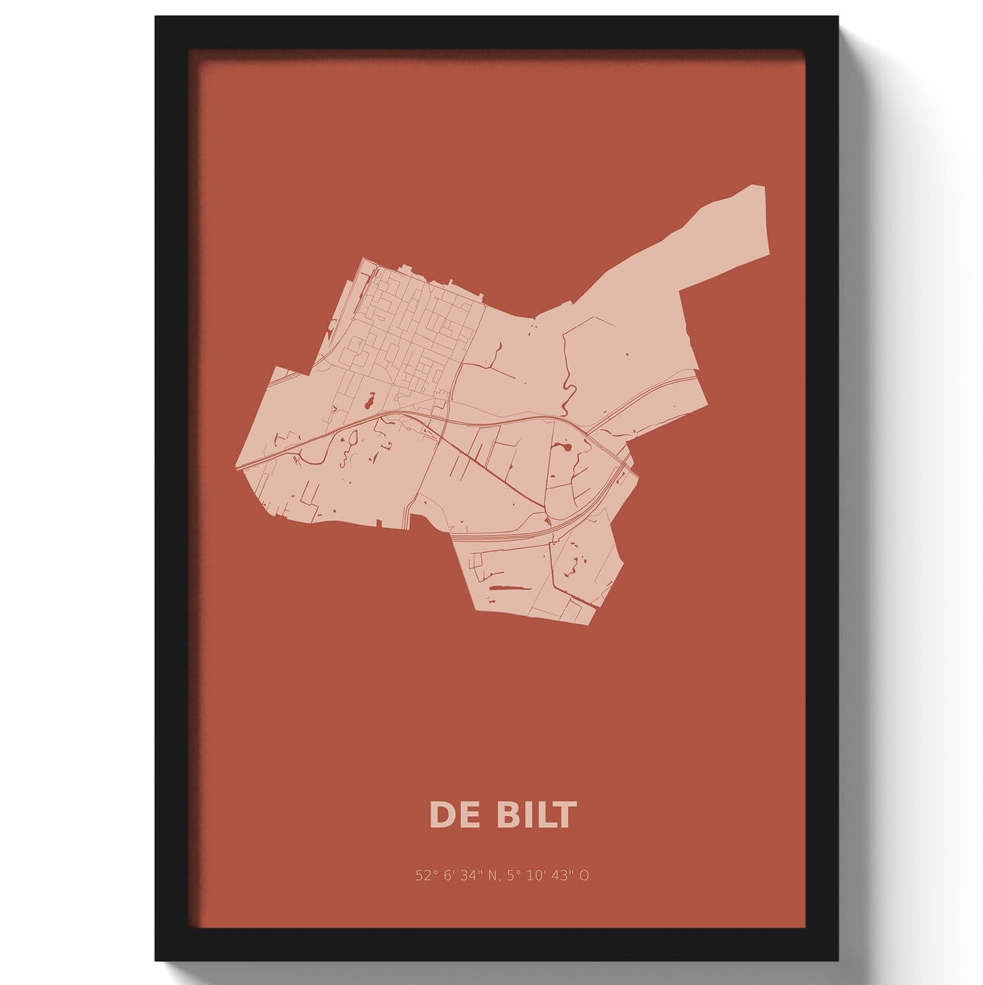 Poster De Bilt - Rood