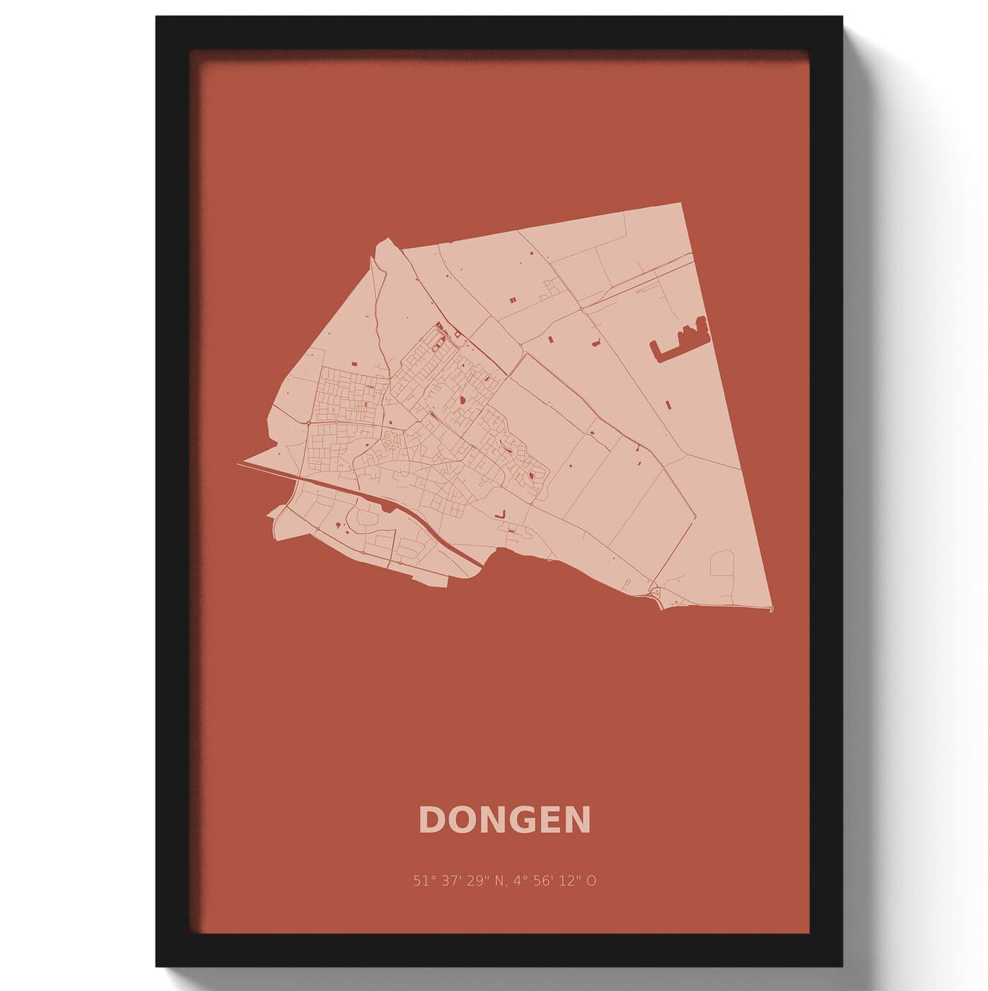 Poster Dongen - Rood