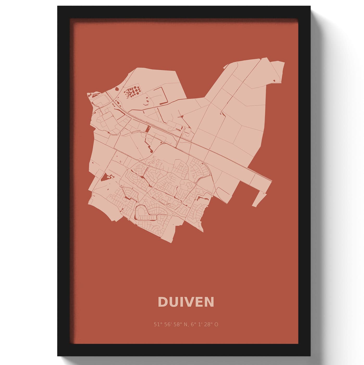 Poster Duiven - Rood