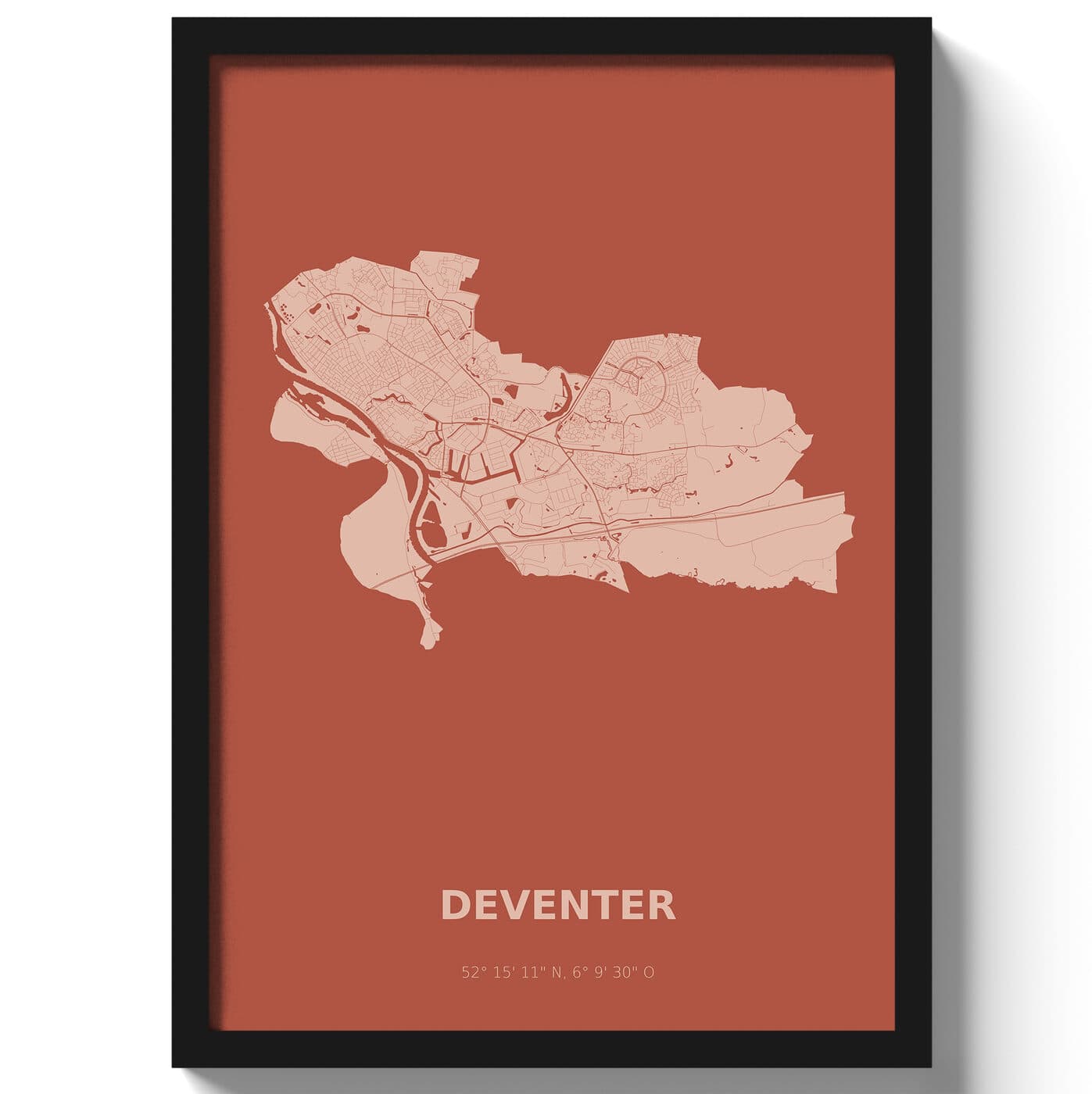 Poster Deventer - Rood