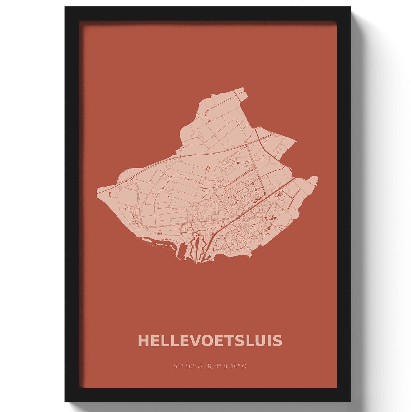 Poster Hellevoetsluis - Rood