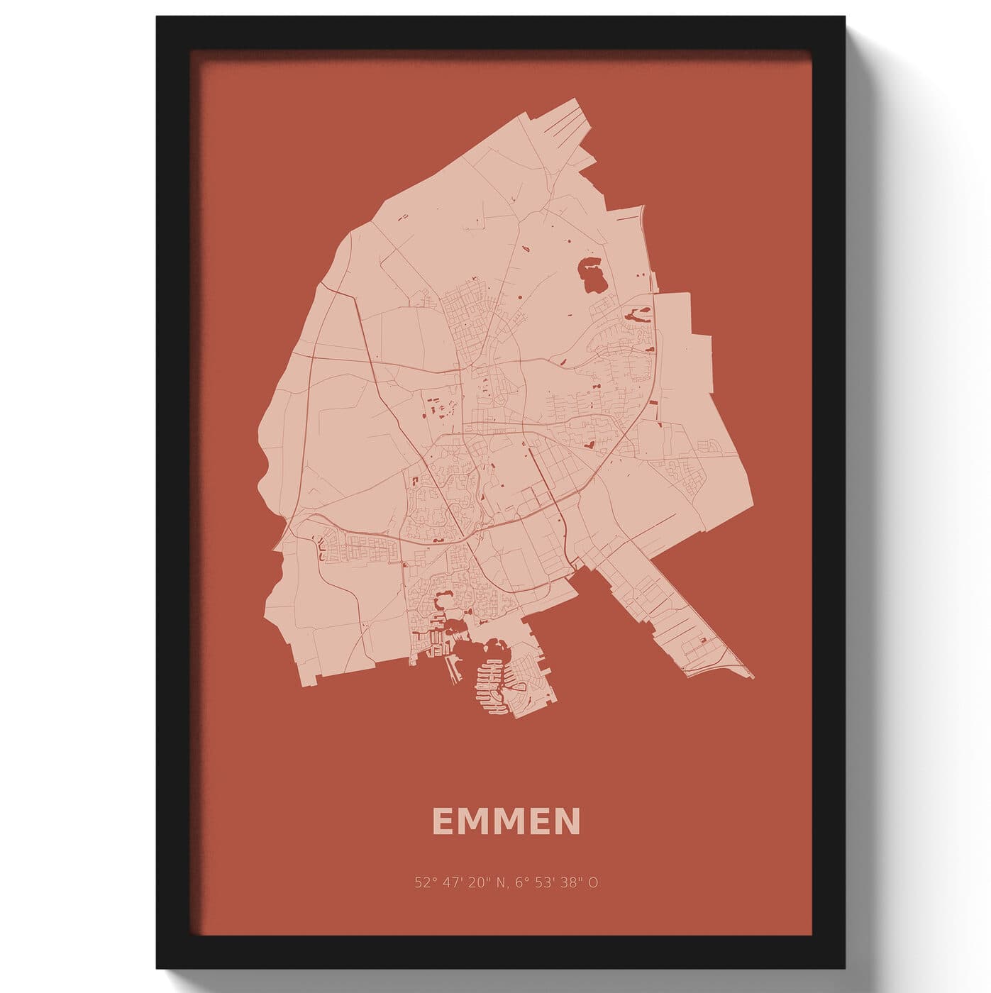 Poster Emmen - Rood