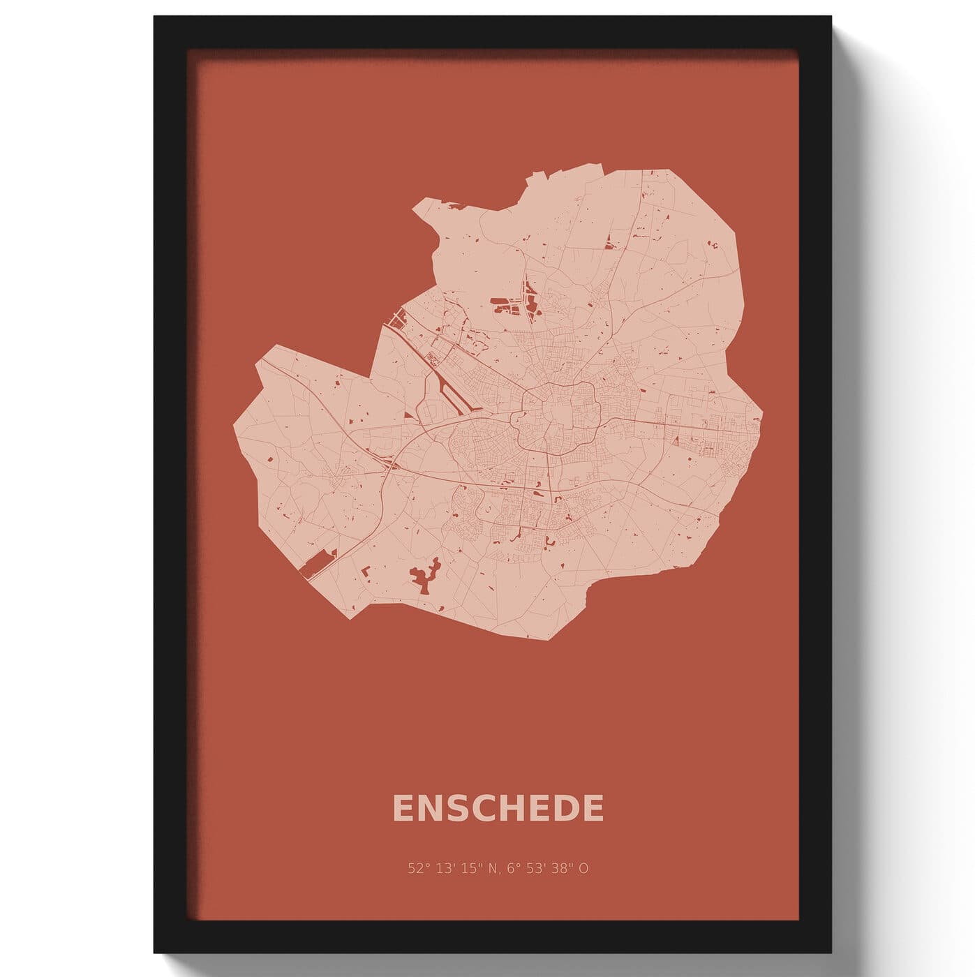 Poster Enschede - Rood