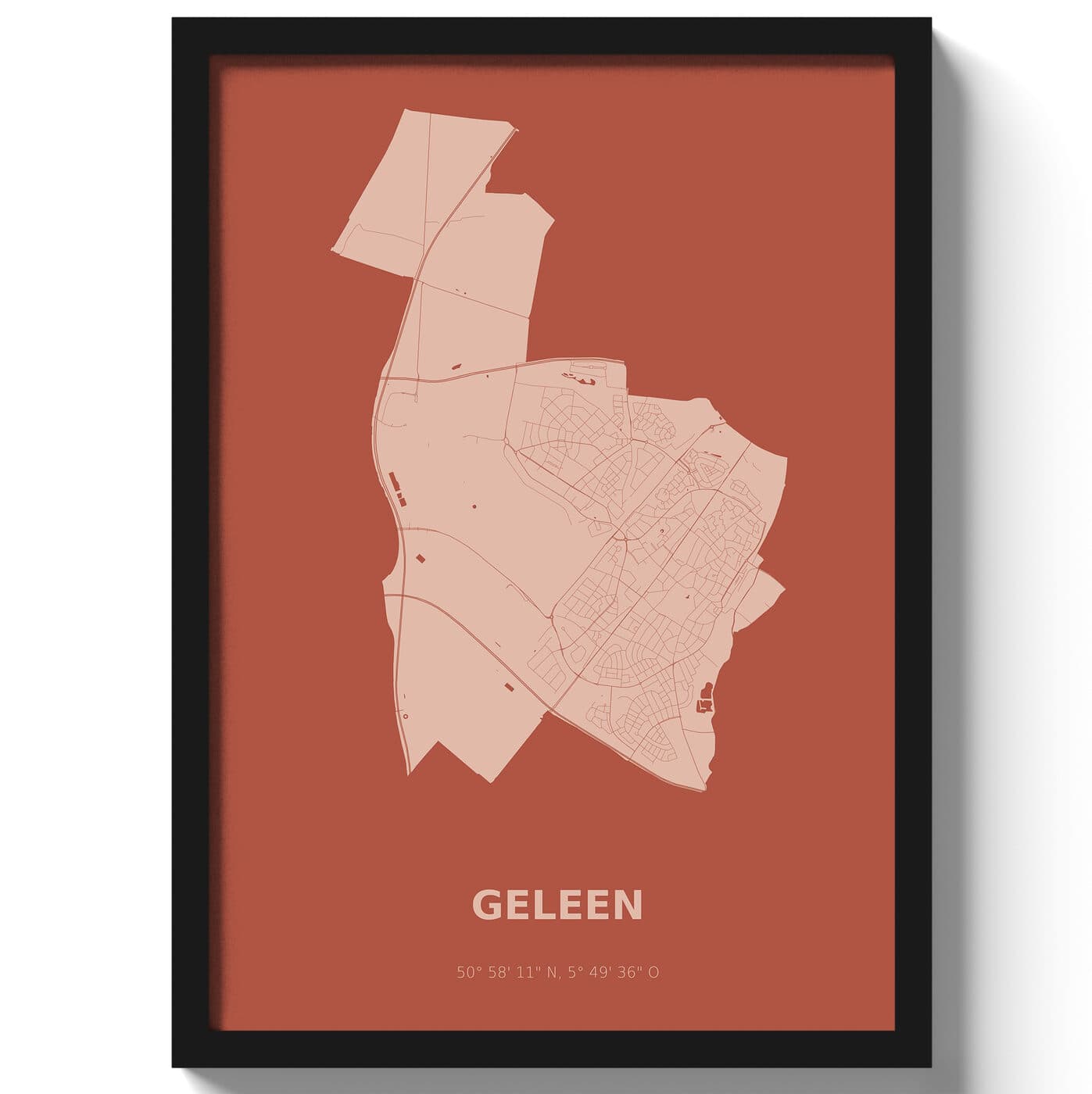 Poster Geleen - Rood