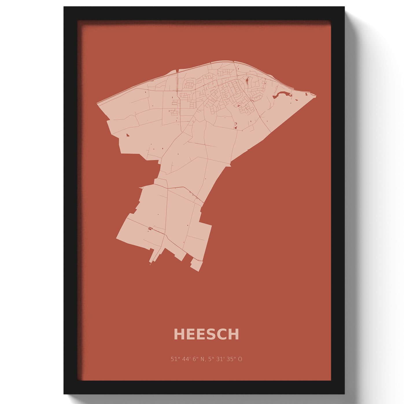 Poster Heesch - Rood