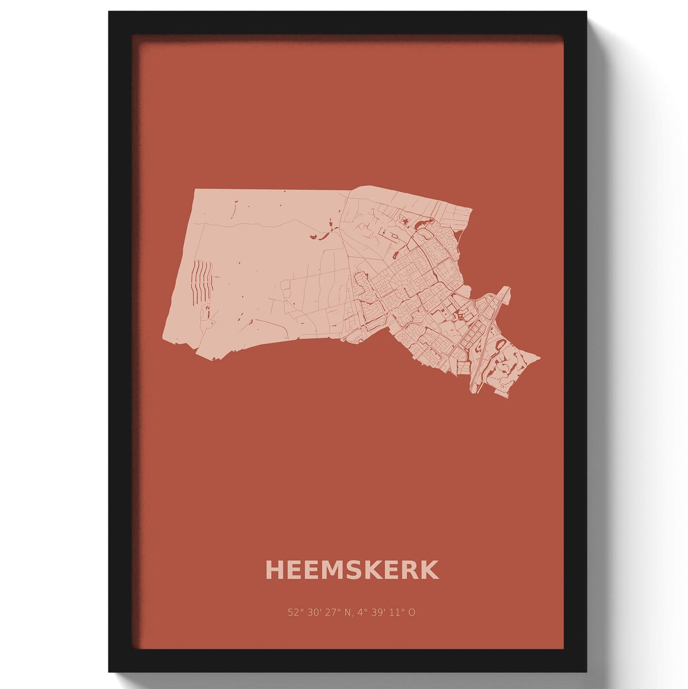 Poster Heemskerk - Rood