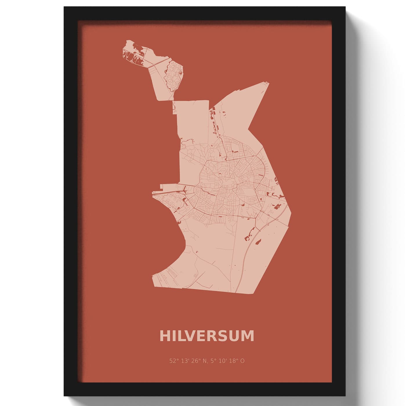 Poster Hilversum - Rood
