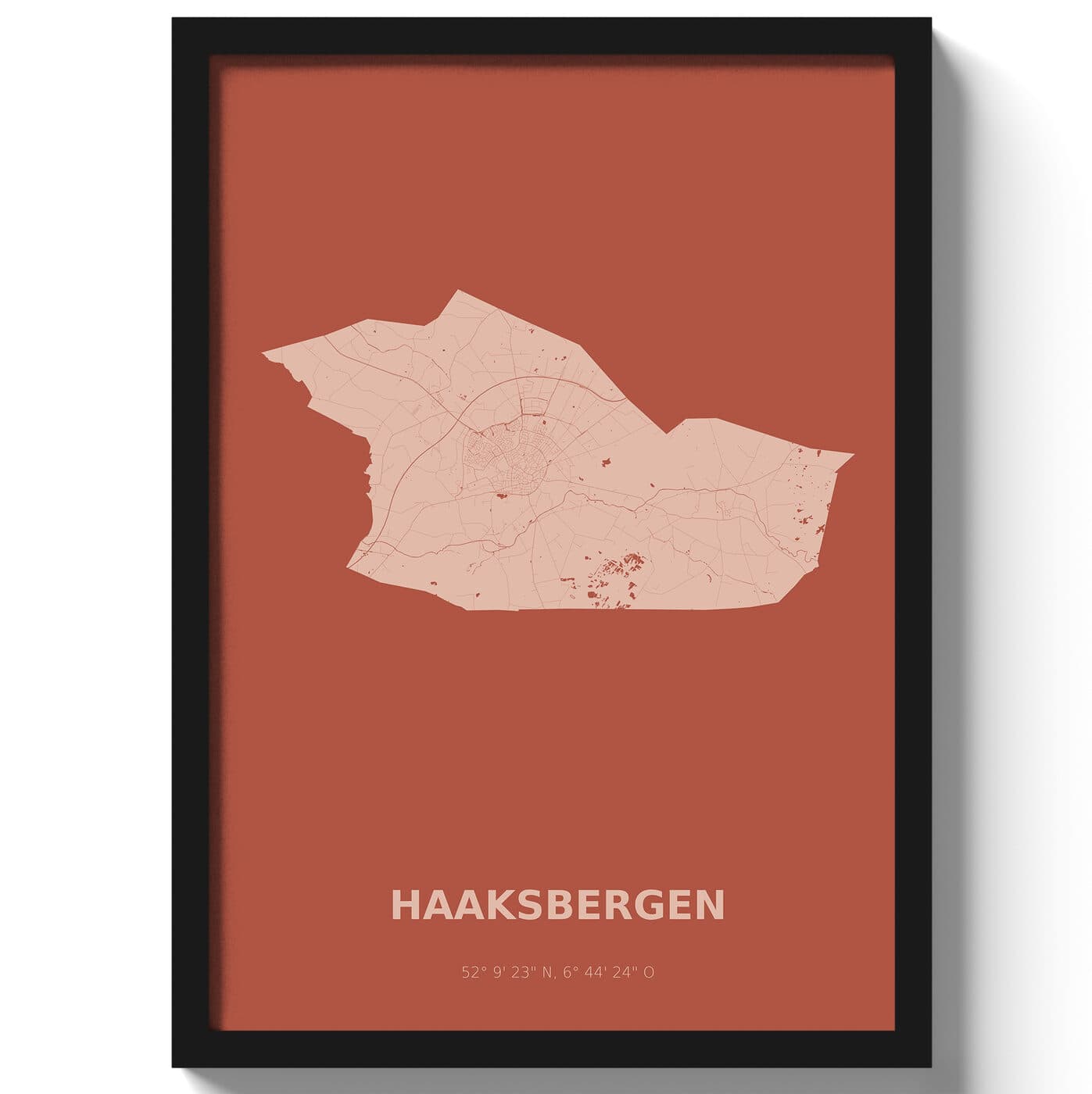 Poster Haaksbergen - Rood